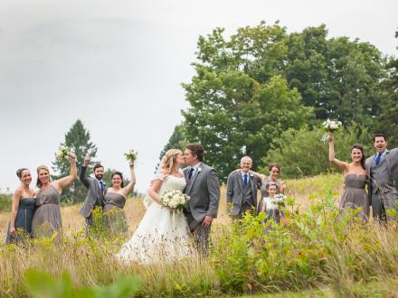Country meadow wedding